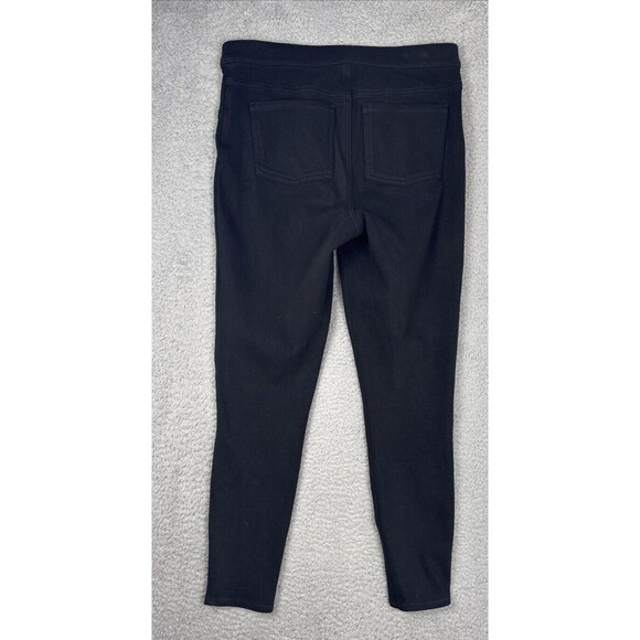 SPANX Jean-ish Jeggings Ankle Denim Leggings Black Size Large Faux Pockets - Picture 2 of 8